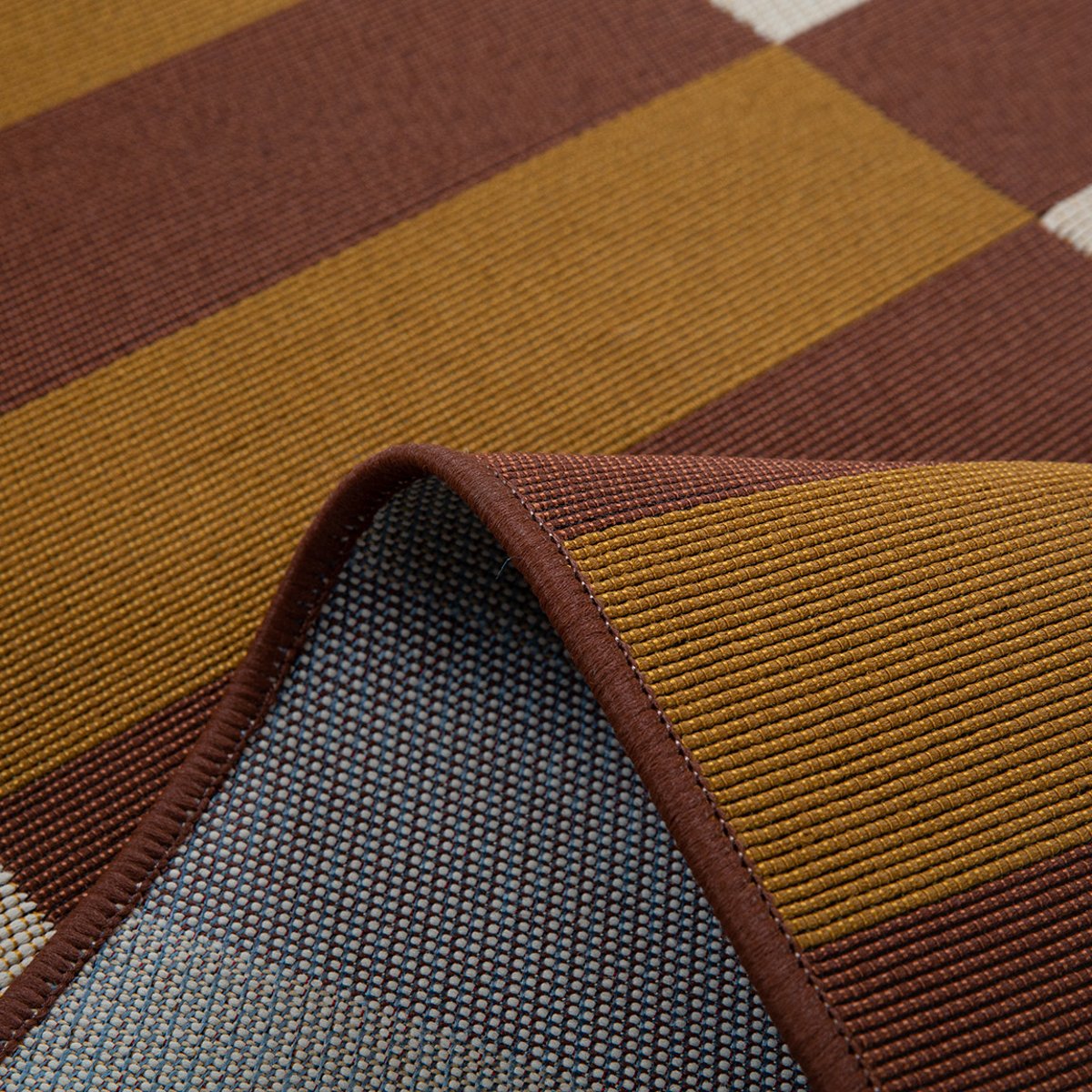 Tapis extérieur à motif géométrique RIVIERA marron, NAZAR RUGS