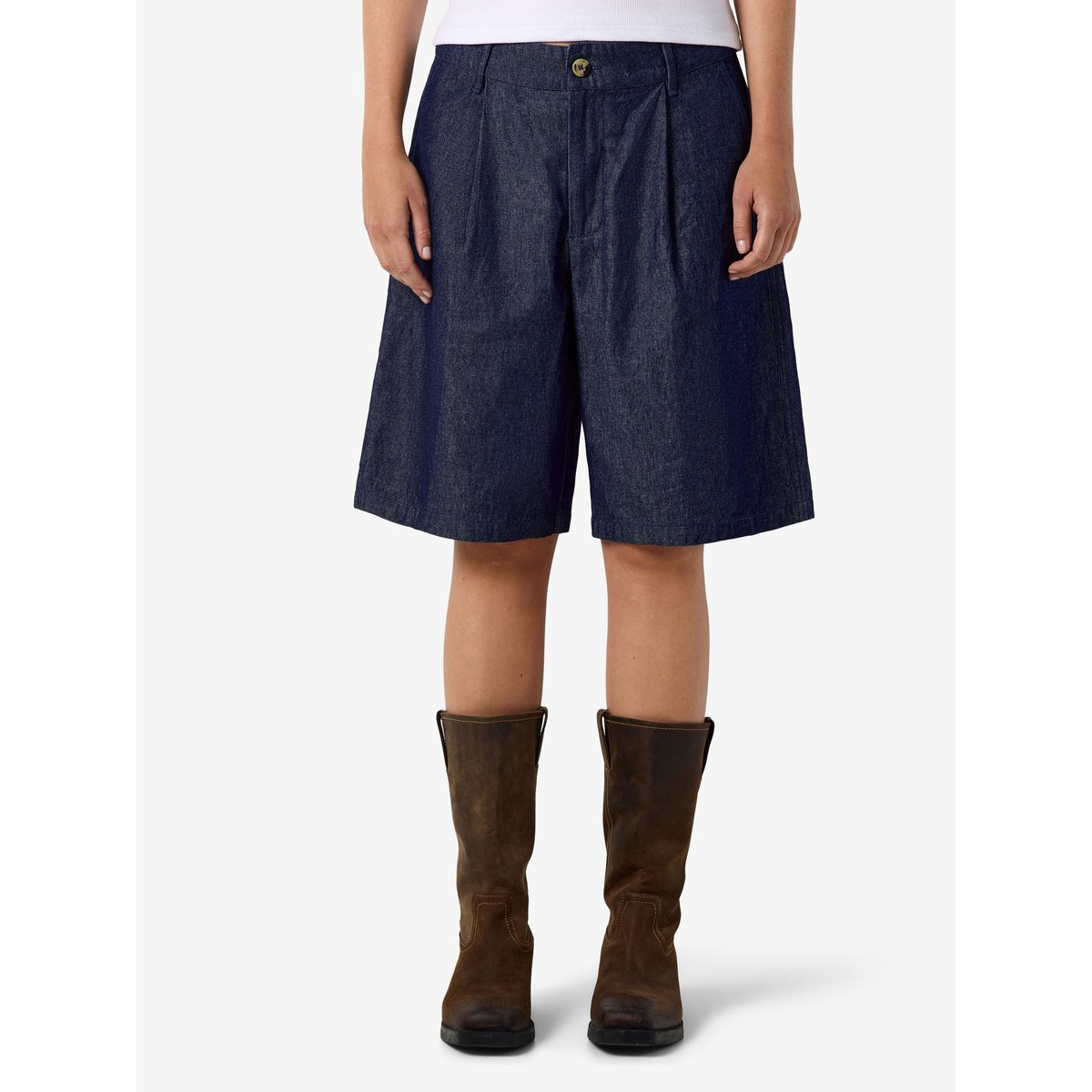 Bermuda bleu - dark blue denim1, NOISY MAY