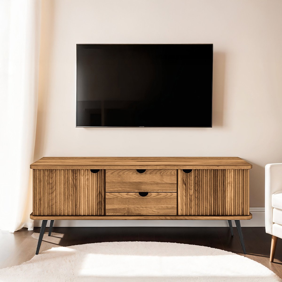 Meuble tv AMALFI marron, MAISON AUBERTIN