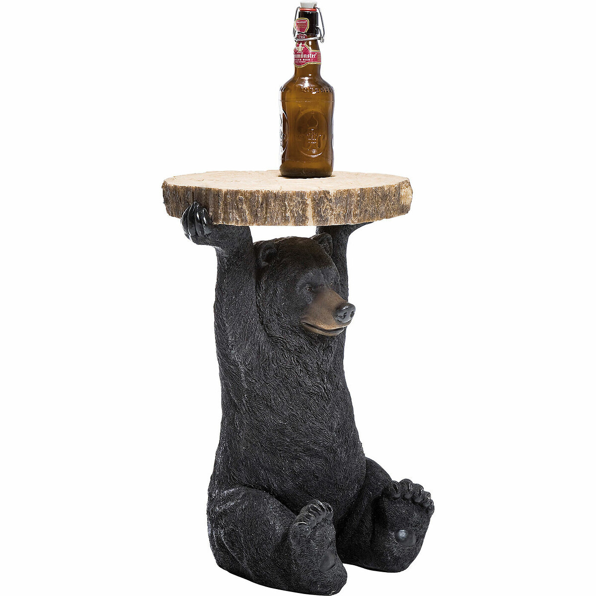Table d´appoint Animal Bear Ø33cm marron, KARE DESIGN