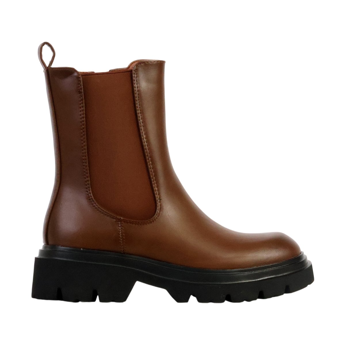 Bottines à Zip camel, ENZA NUCCI