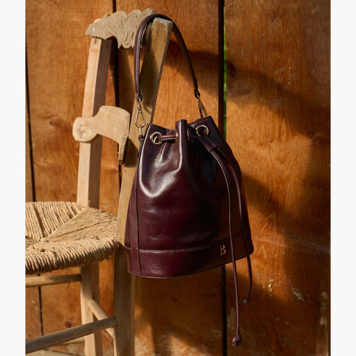 Maro Cuir en cuir PAULETTE pourpre, BOCAGE