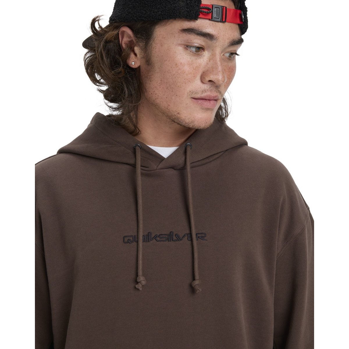 Sweat à capuche CB HOOD marron chocolate brown, QUIKSILVER