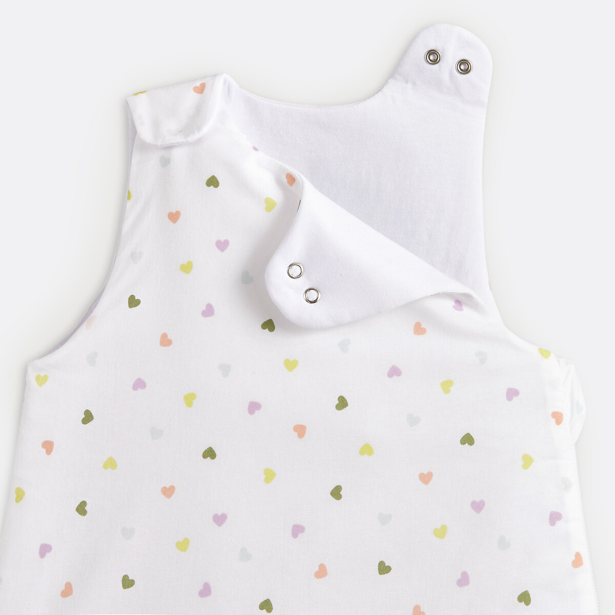 Gigoteuse en coton biologique, imprimé cœurs, SCACCO imprimé coeurs, LA REDOUTE INTERIEURS