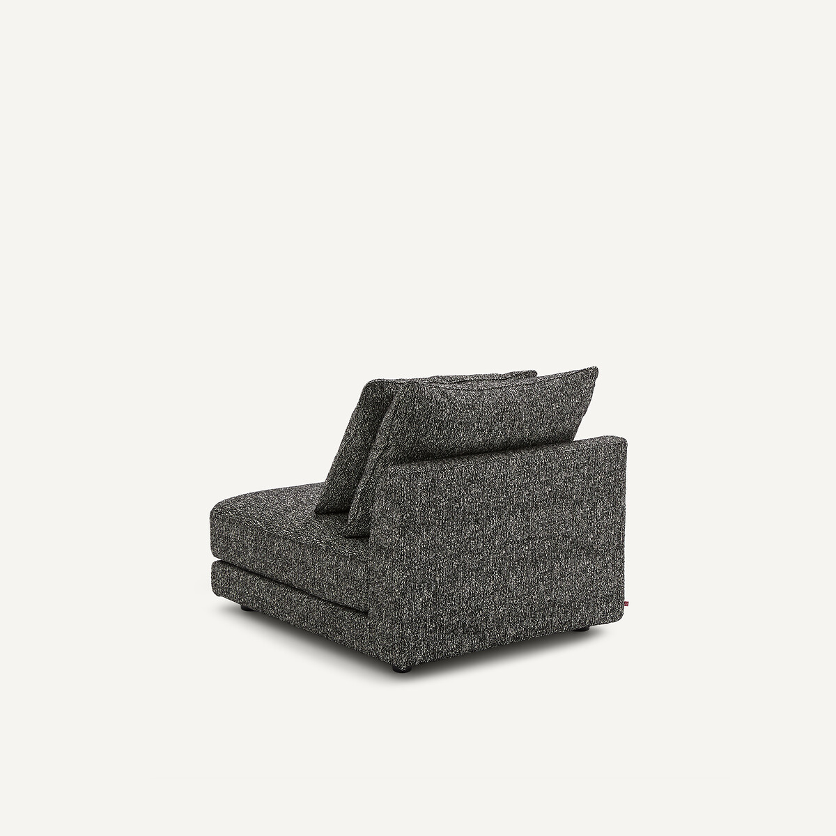 Chauffeuse modulable en bouclette, TIBERIO noir, AM.PM