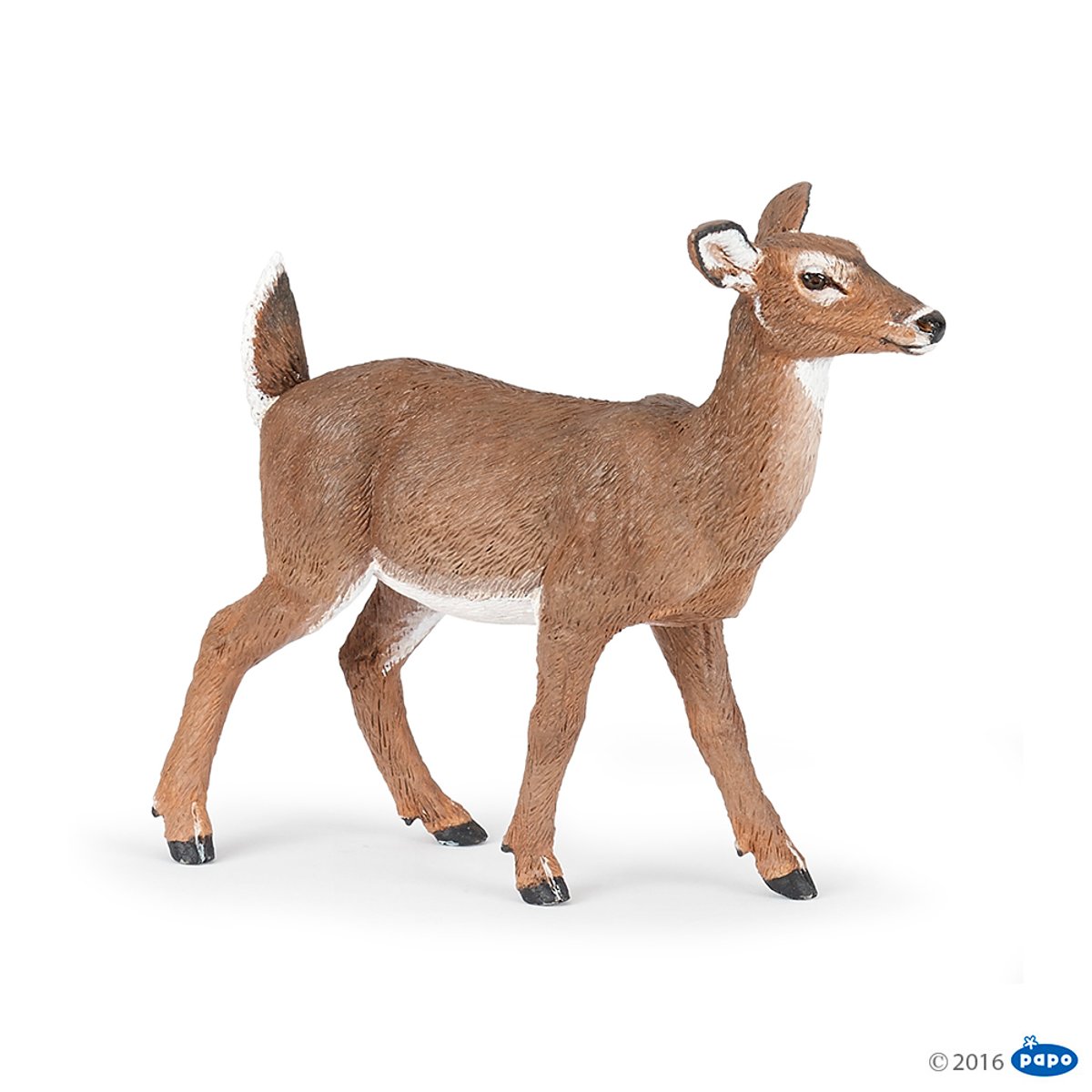 Figurine Biche de Virginie marron, PAPO
