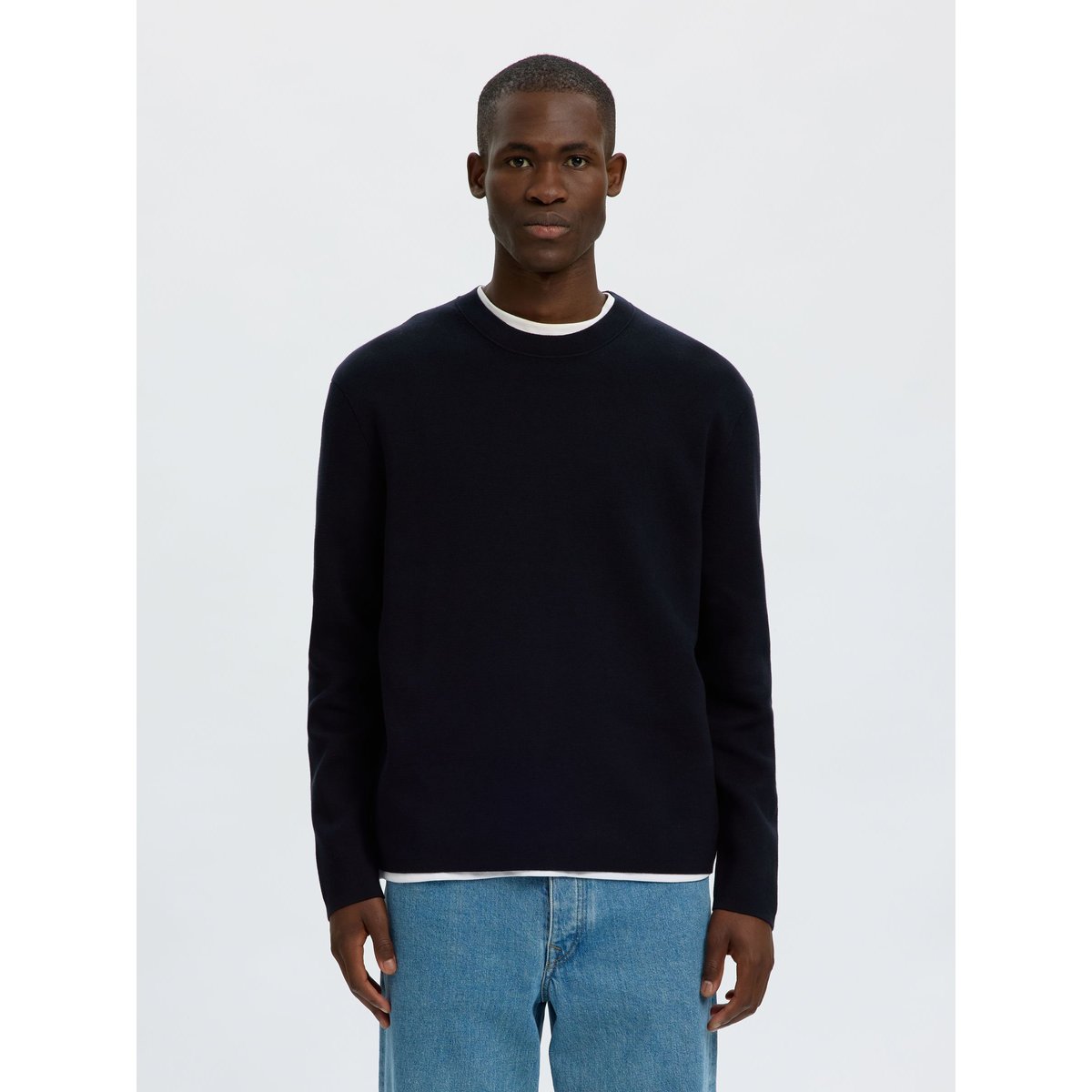 Pullover bleu - sky captain1, SELECTED