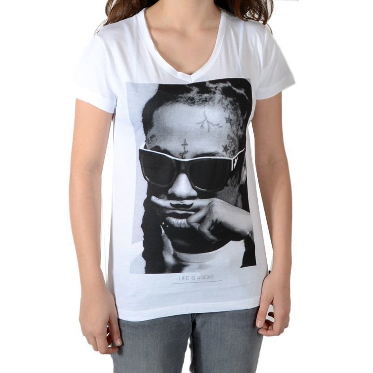 Tee Shirt Lil SS Mixte blanc, LITTLE ELEVENPARIS