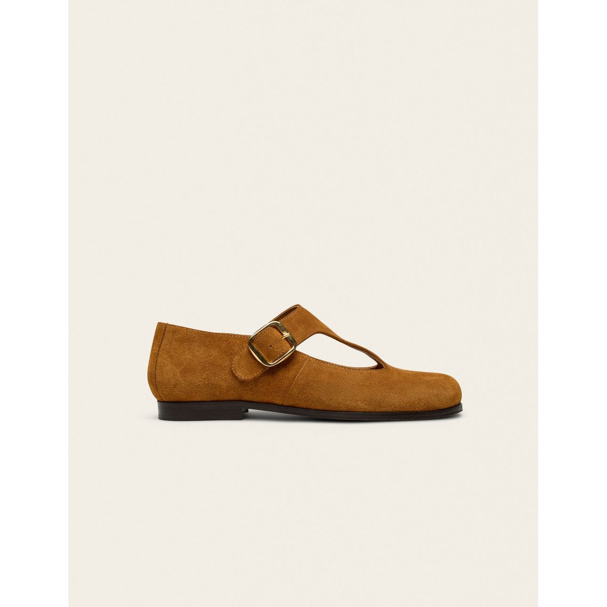 Ballerines OPAL suède ambre, ODAJE