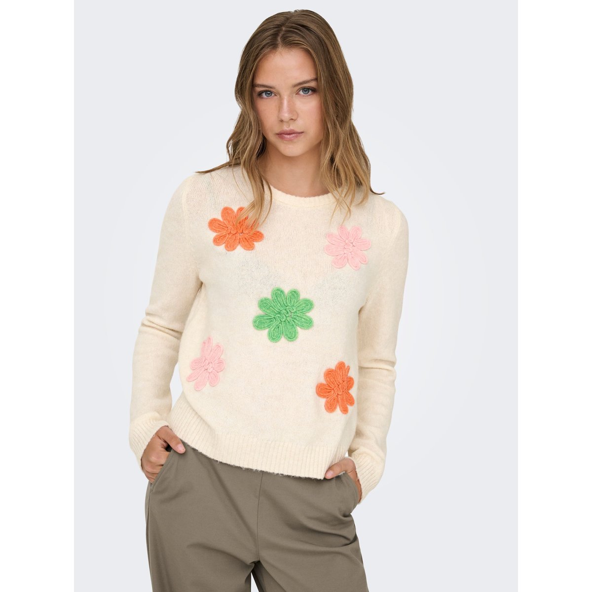 Pull En Maille blanche - baby's breath, ONLY