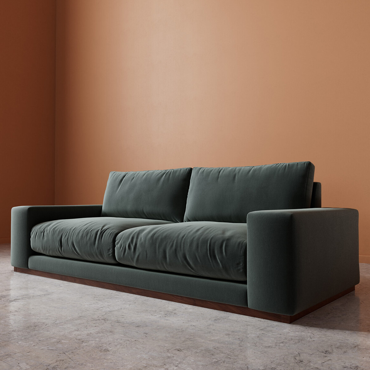 Denver Crushed Velvet 2/3/4 Seater Sofa hydro, SWOON