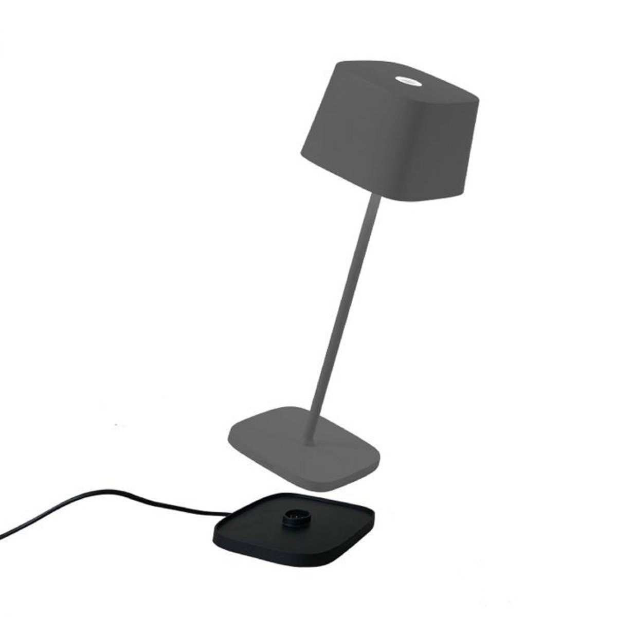 Lampe à poser OFELIA gris foncé, ZAFFERANO