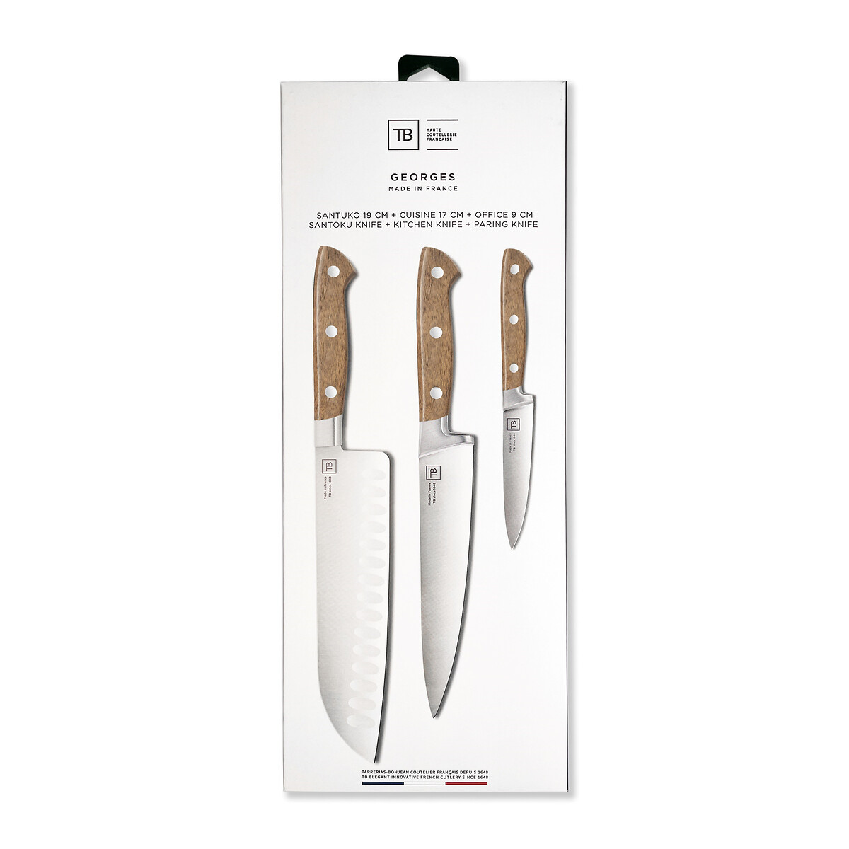 Lot de 3 couteaux Georges bois, TARRERIAS BONJEAN