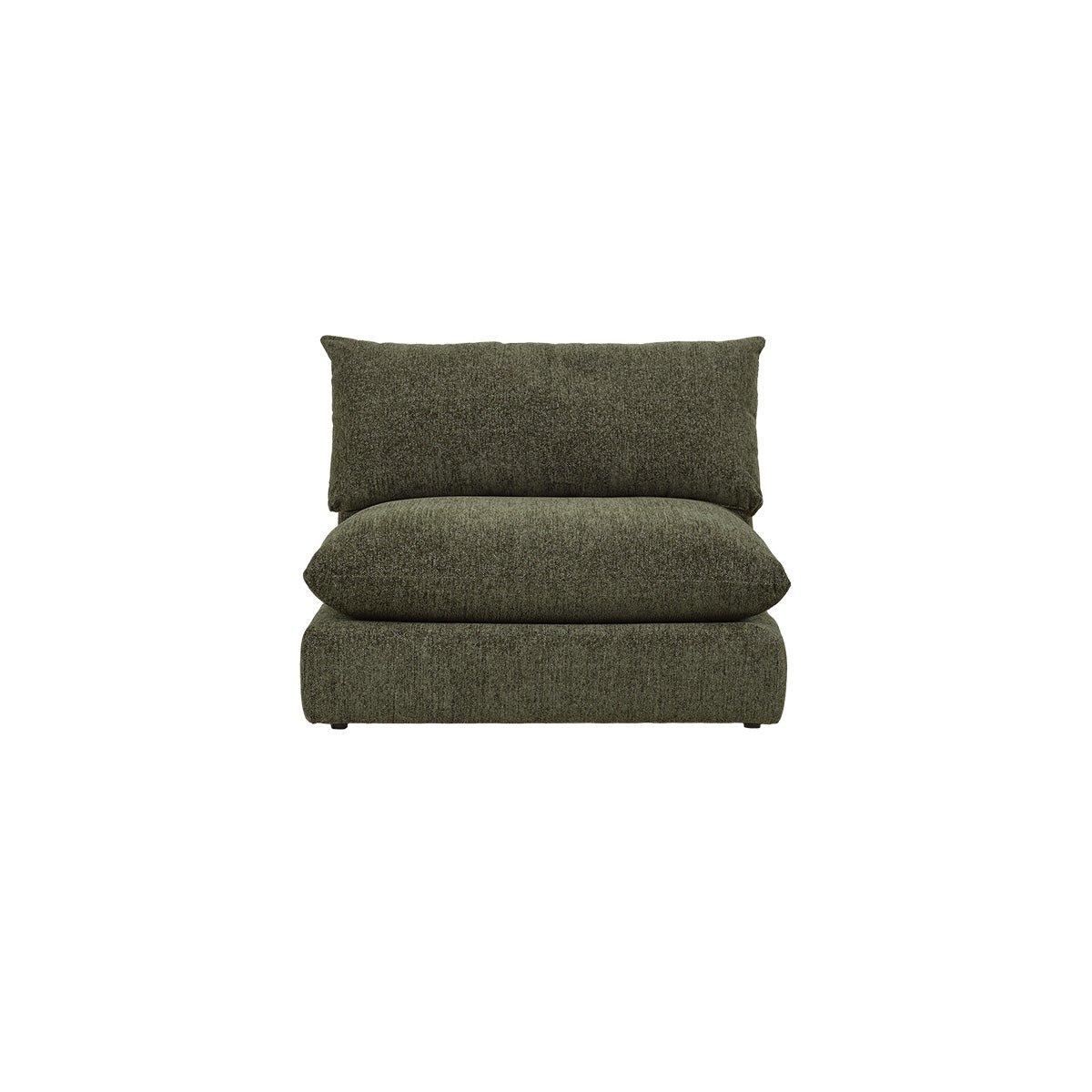 Chauffeuse modulable en chenille chiné LEOPOLD vert, BERAH GETAH