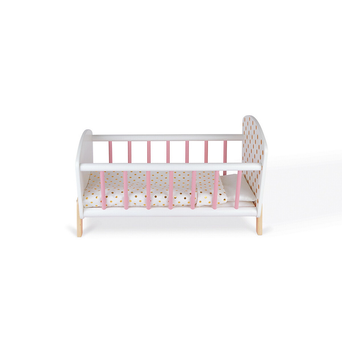 Lit Poupée Candy Chic En Bois Jo5889 blanc, JANOD