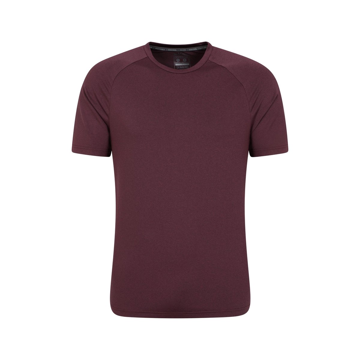 T-shirt chiné manches courtes AGRA violet, MOUNTAIN WAREHOUSE