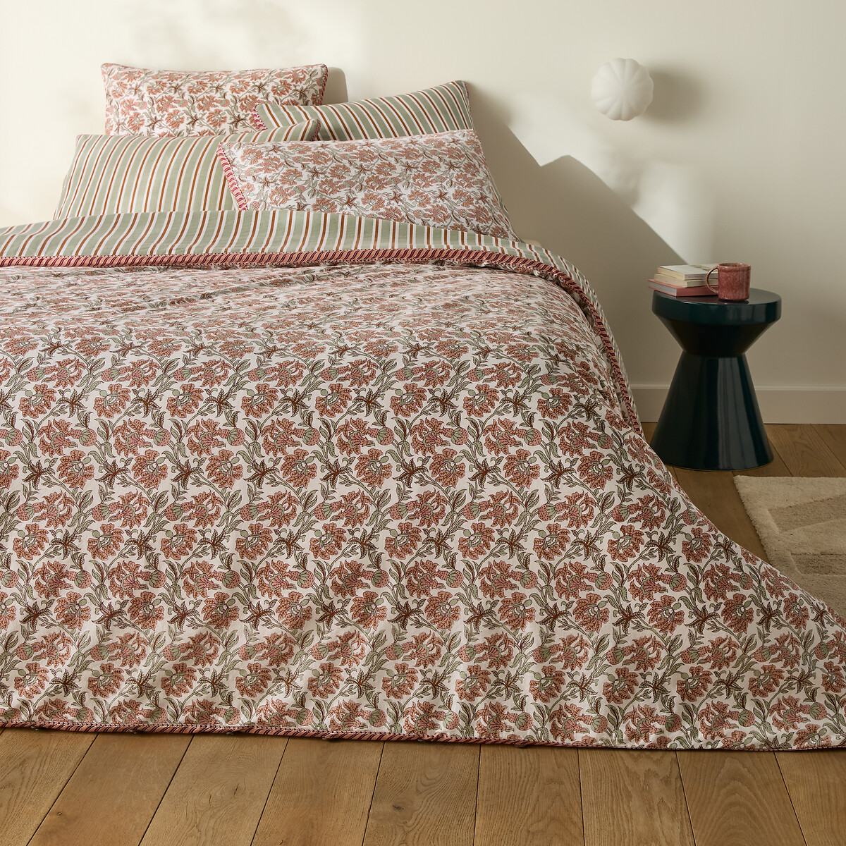 Housse de couette en coton lavé, Hyacinthe imprimé, LA REDOUTE INTERIEURS