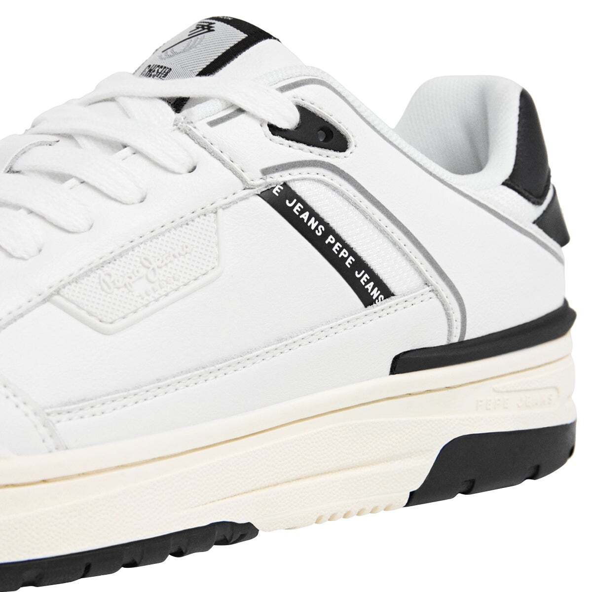 Chester - Baskets En Cuir À Semelle Cupsole blanc, PEPE JEANS