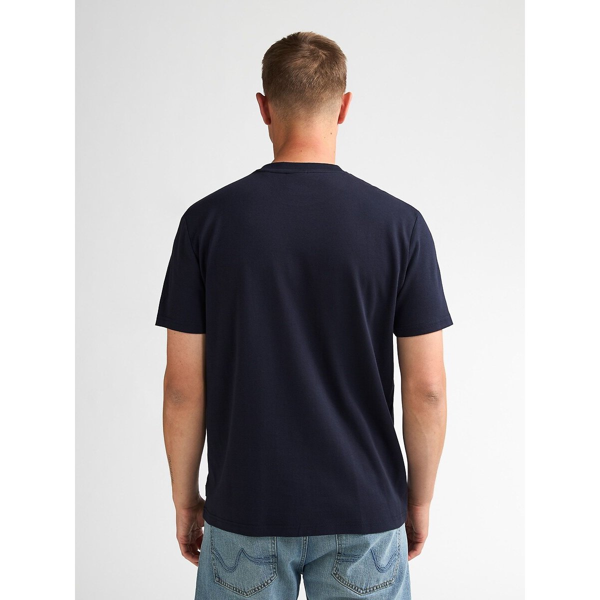 Short Sleeve Crew Neck T-Shirt navy blue, PETROL INDUSTRIES