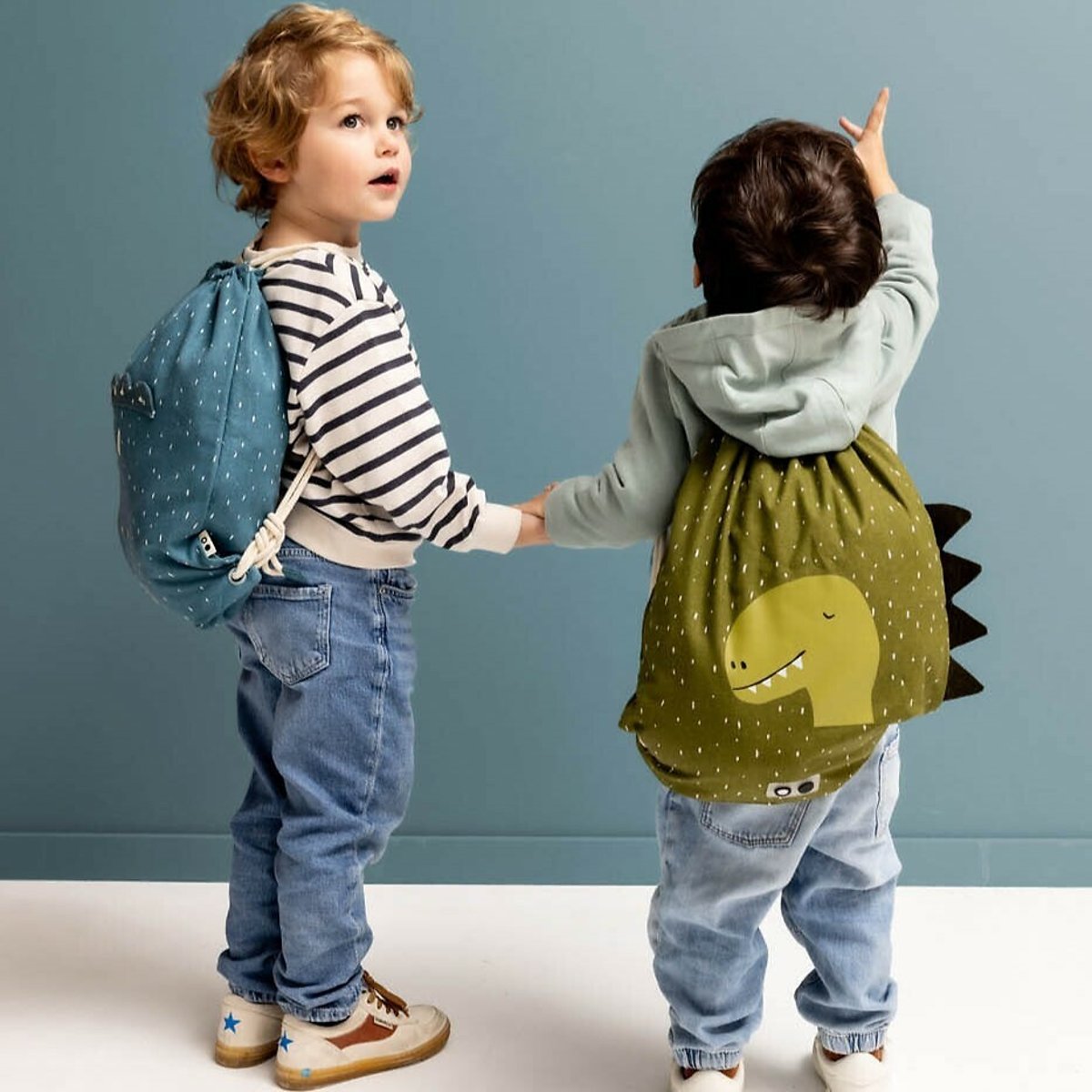 Sac de gym Mr Triceratops bleu, TRIXIE