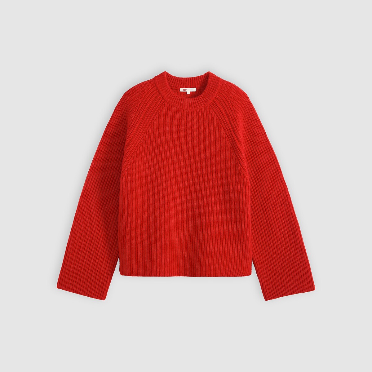 Pull col rond manches longues rouge, LEVI'S