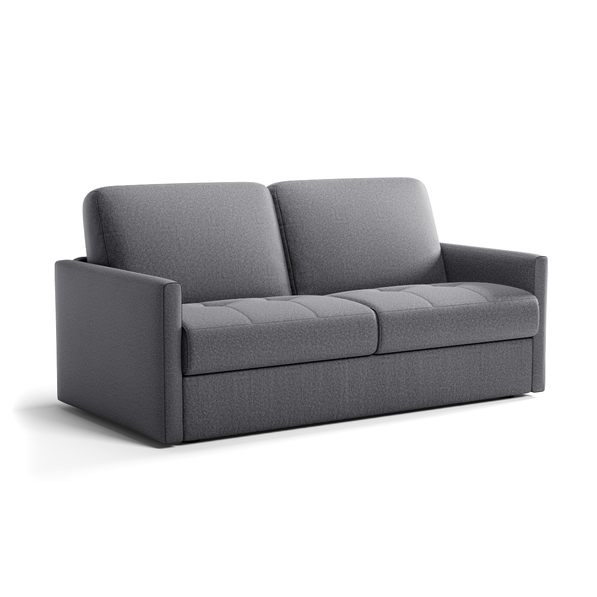 Canapé 3 places convertible en tissu Matelas 14cm - COSENZA gris, CALICOSY