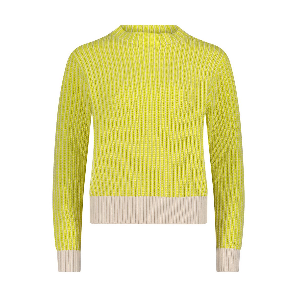 Pull-over en maille à détails tricotés cream/yellow, BETTY & CO