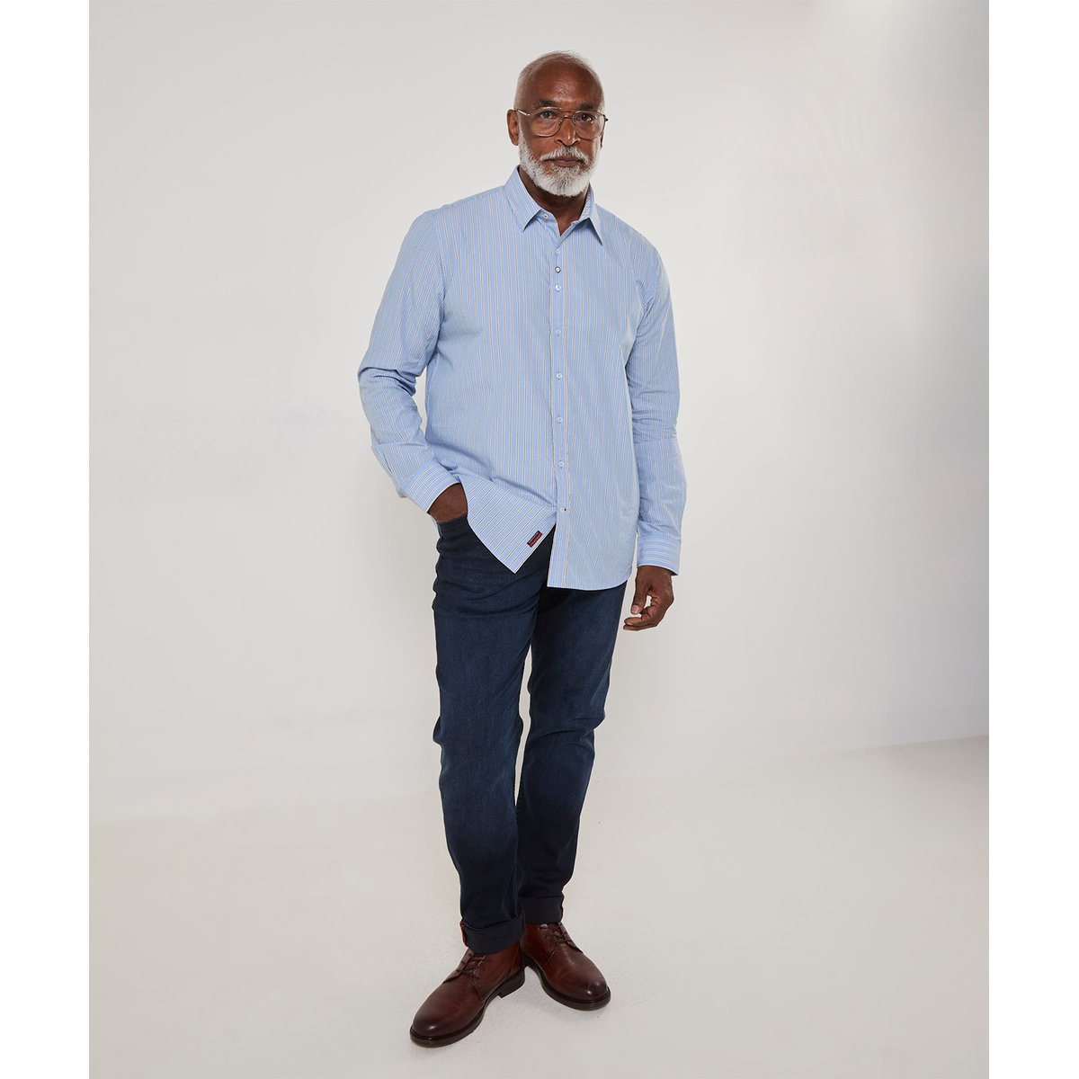 Superbe Chemise à Rayures bleu, JOE BROWNS