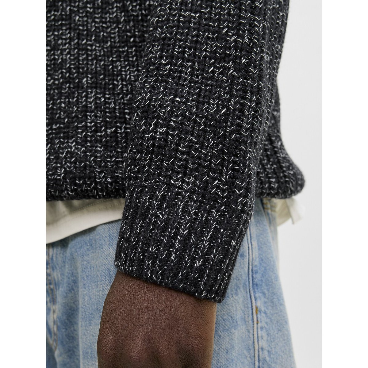 Maglione girocollo blu, JACK & JONES