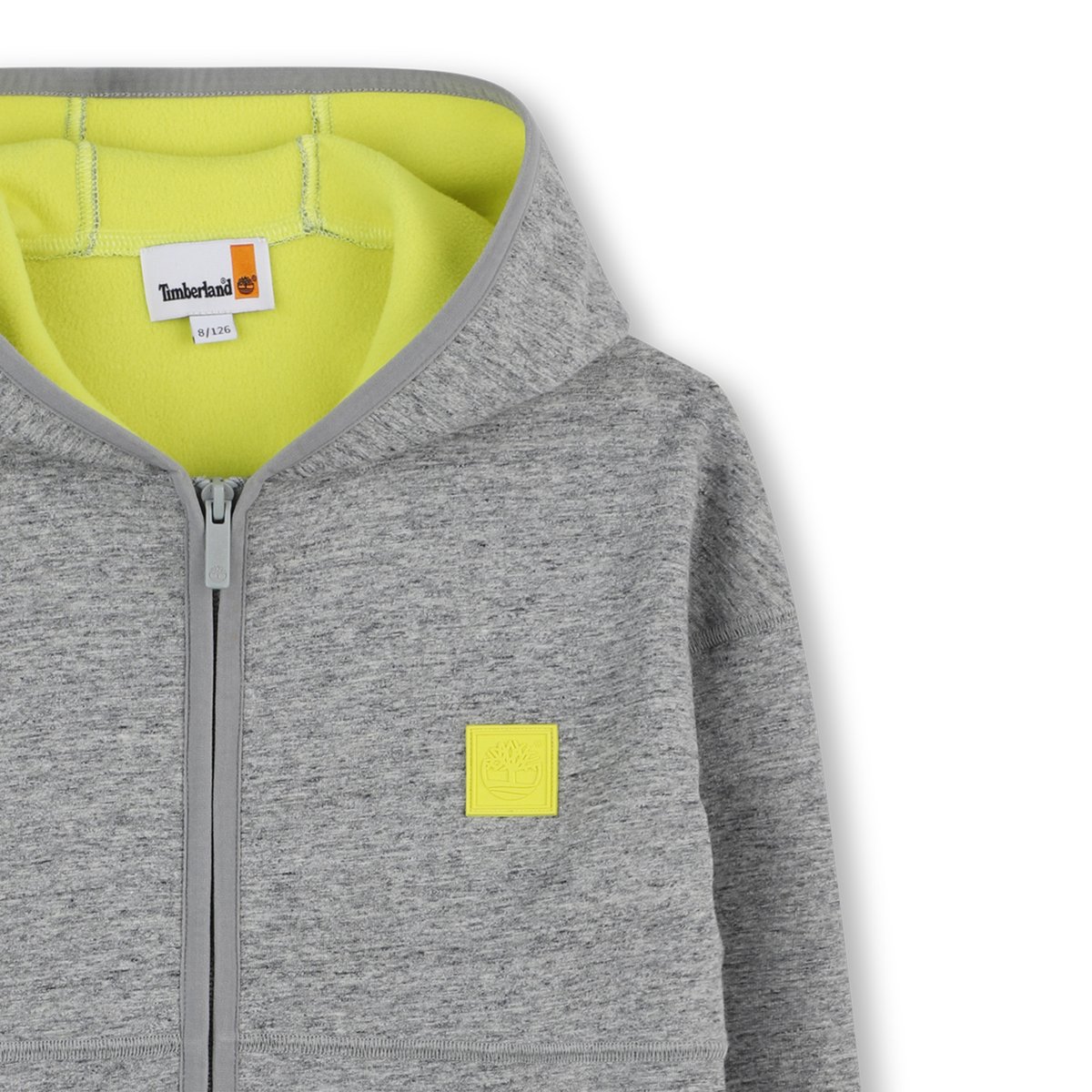 Cardigan con cappuccio gris chine acier, TIMBERLAND