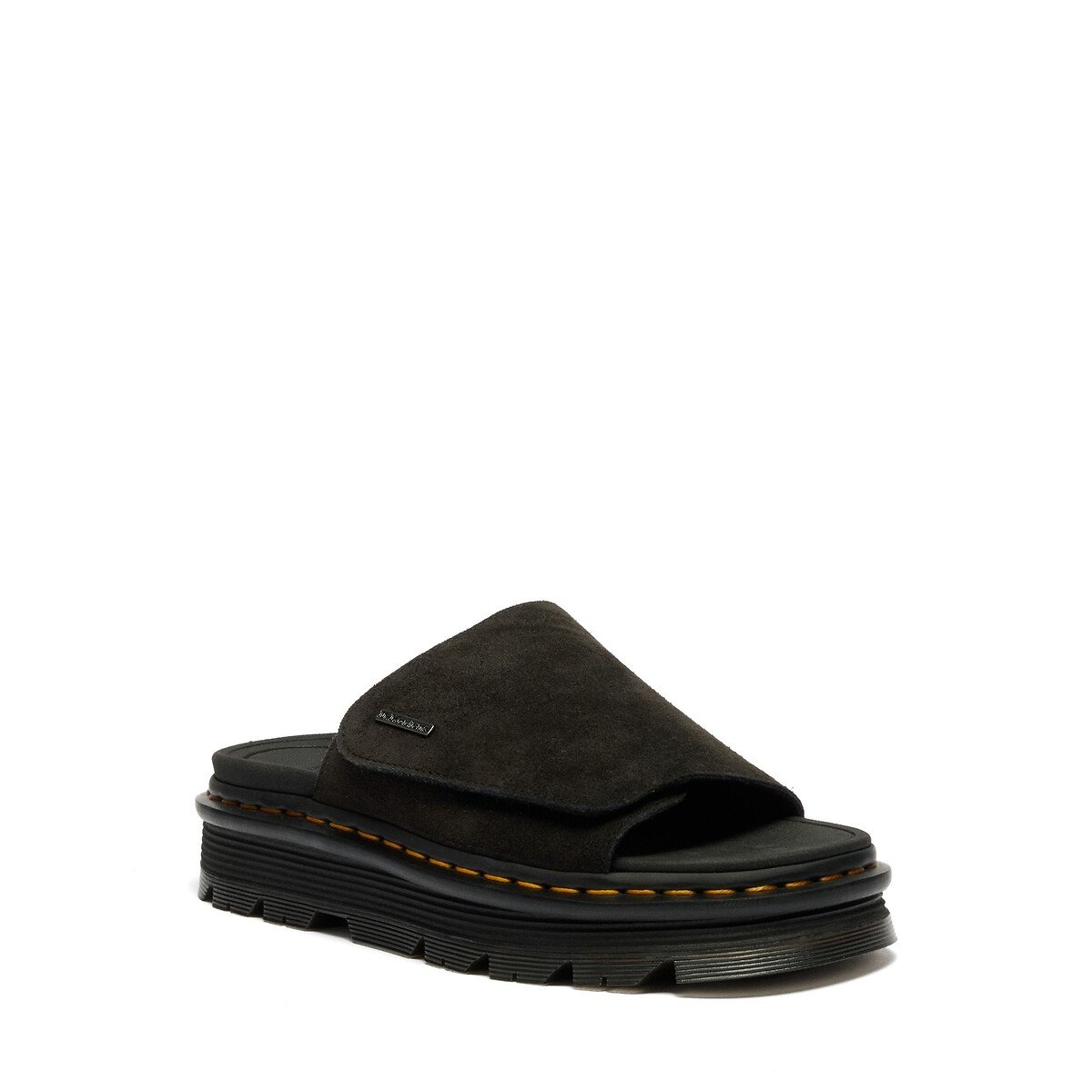 Mules ZebZag en cuir suède noir, DR. MARTENS