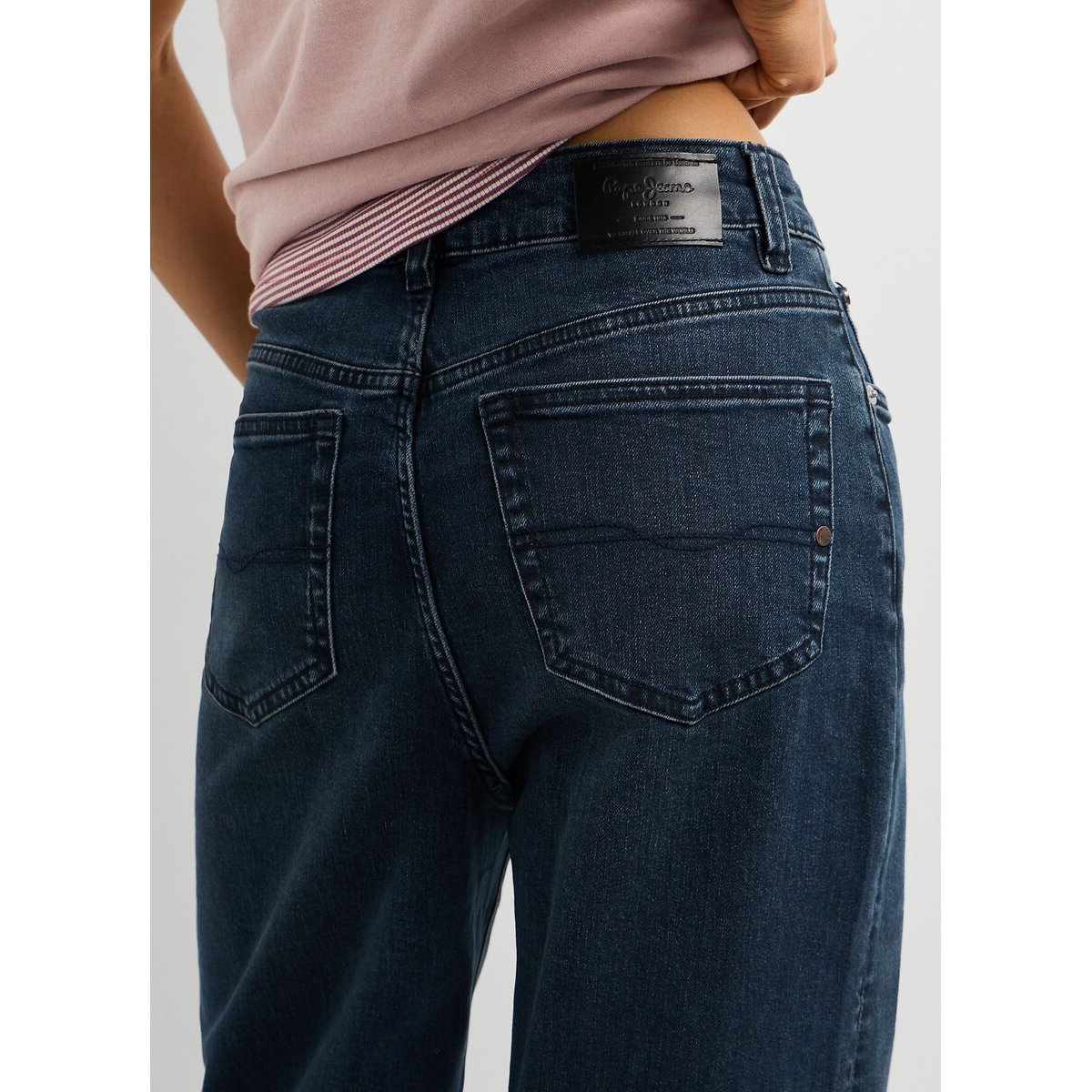 Jean droit taille haute, Lexa stone wash, PEPE JEANS