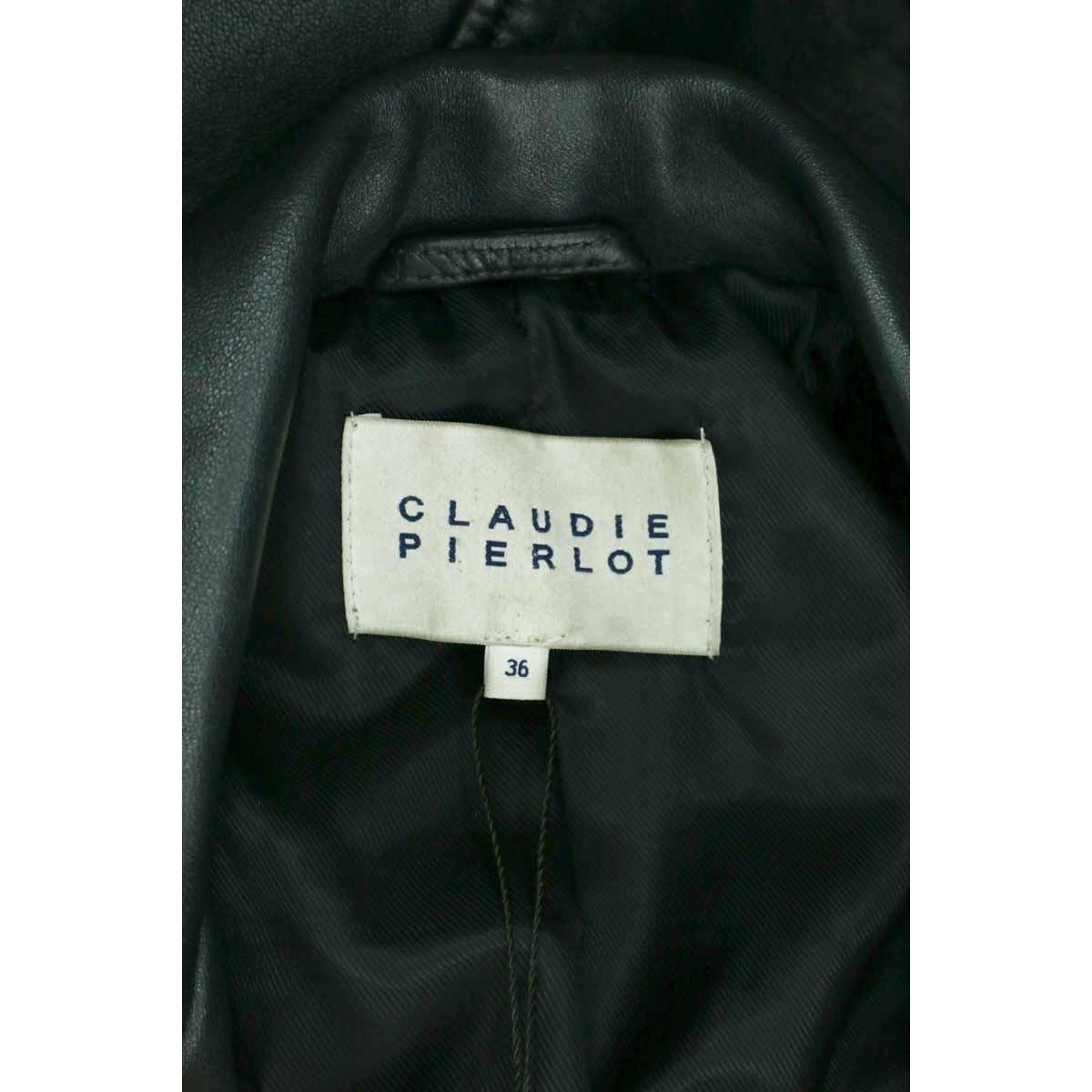 Perfecto cuir - Très Bon État noir, CLAUDIE PIERLOT