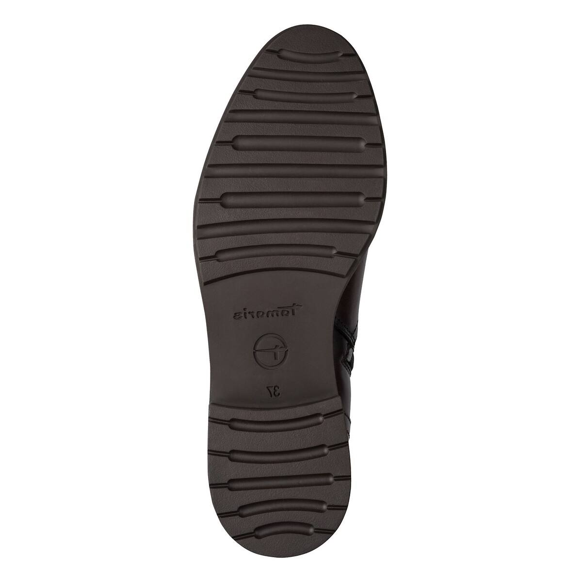Flache Stretch-Stiefel dunkelbraun, TAMARIS