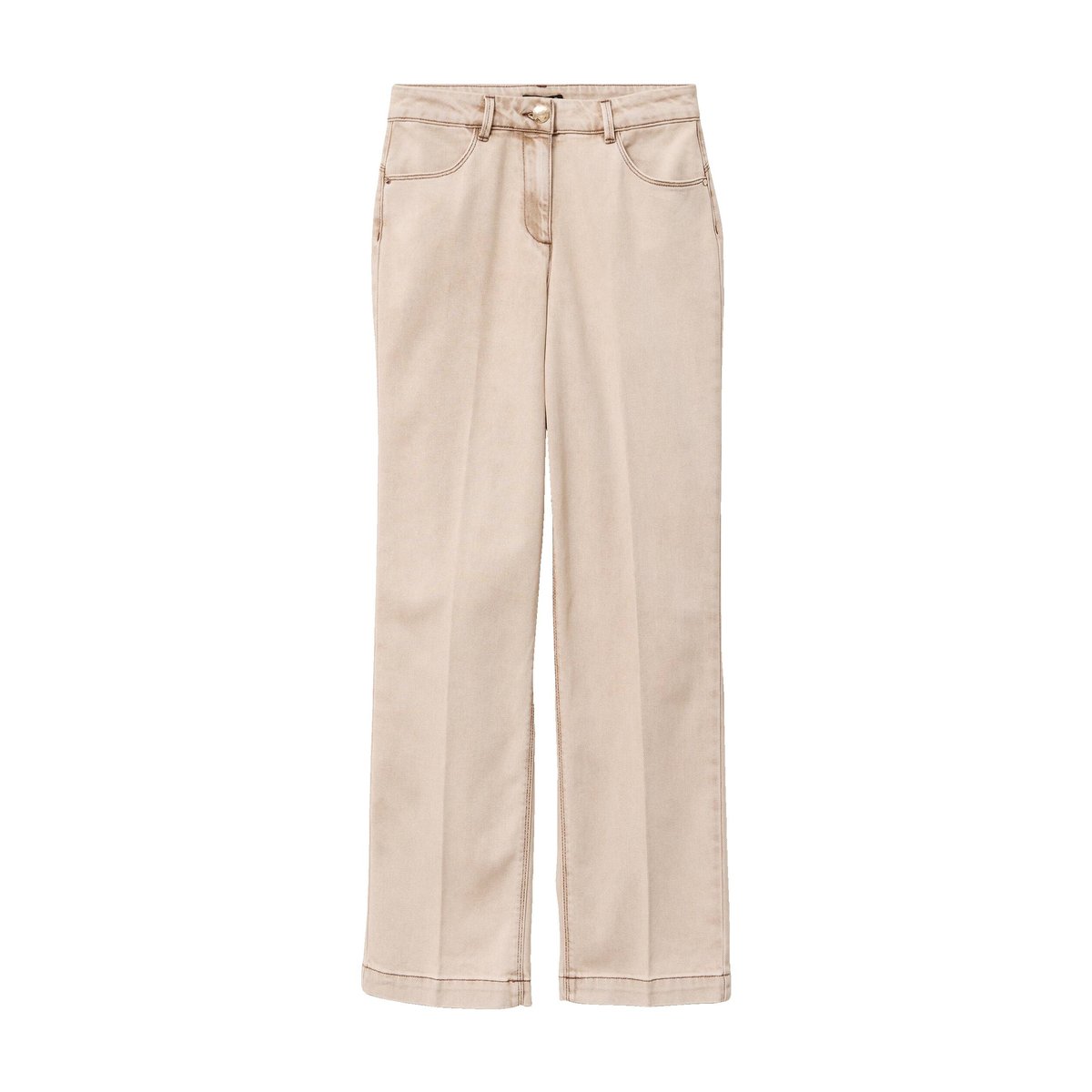 Jean coupe droite taille standard denim beige, BREAL