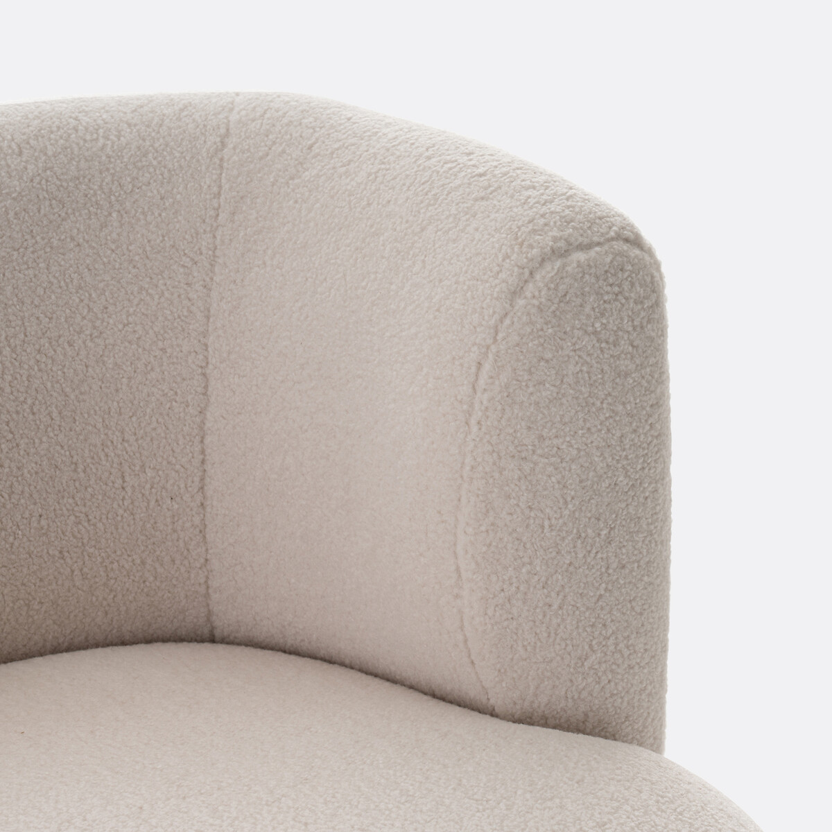 Fauteuil boucletteépaisse Nidou ecru, LA REDOUTE INTERIEURS