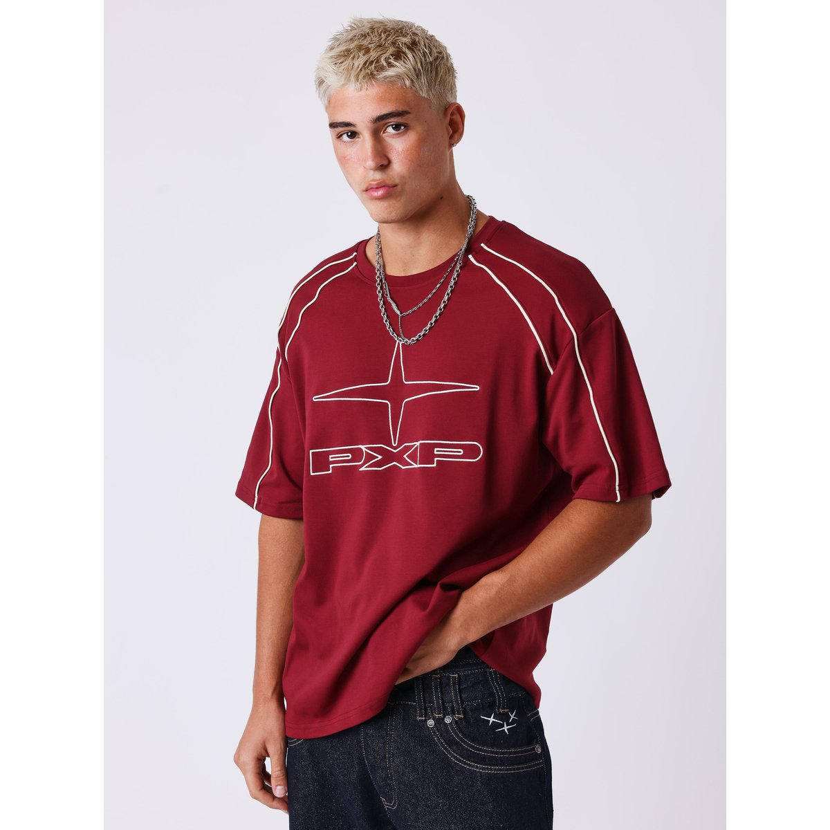 T-shirt Knockout PXP bordeaux, PROJECT X