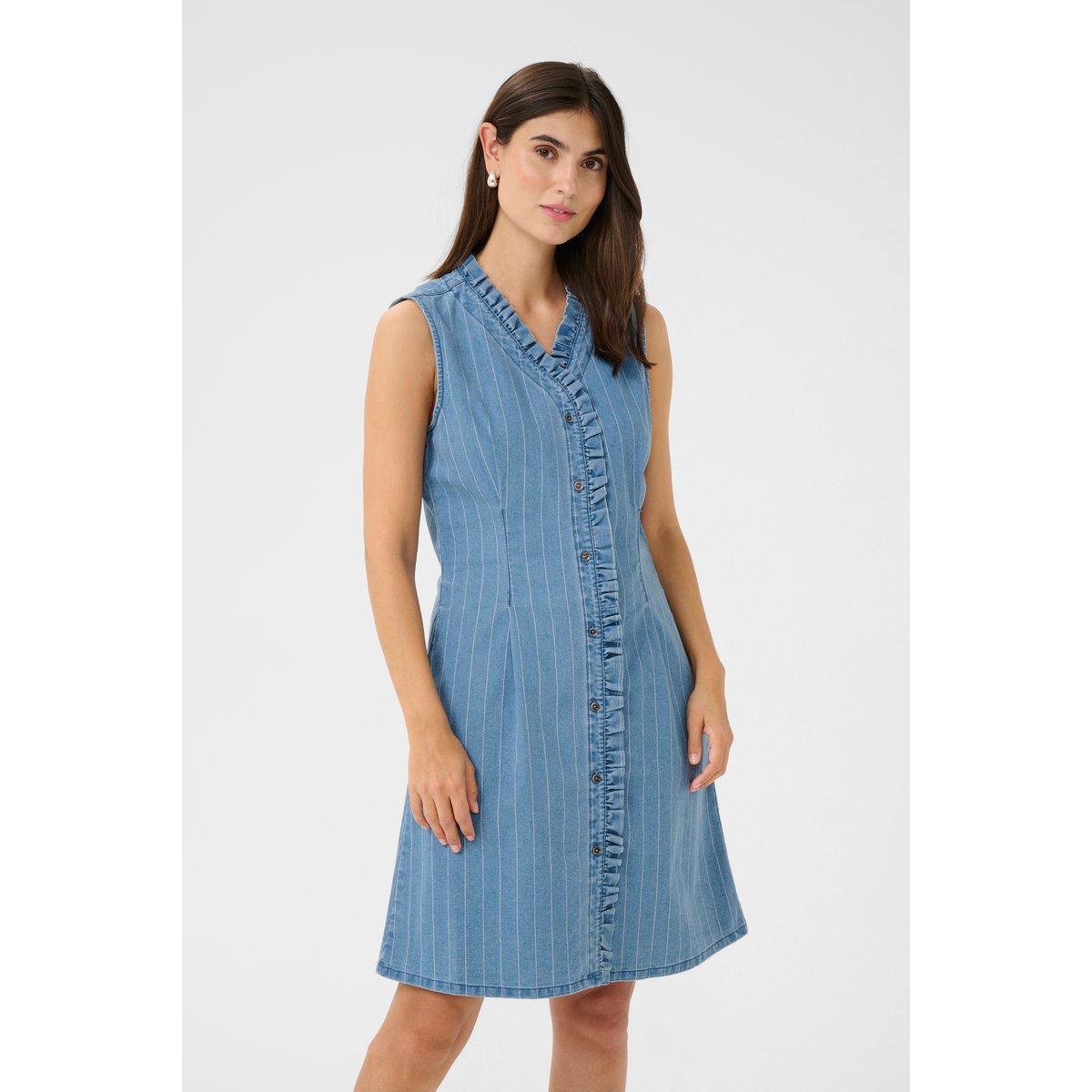 Denim dress bleu denim light blue denim, CULTURE