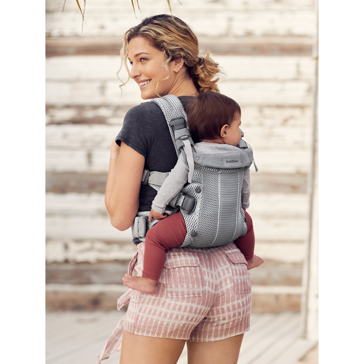 Porte bébé harmony mesh 3d argent, BABYBJORN