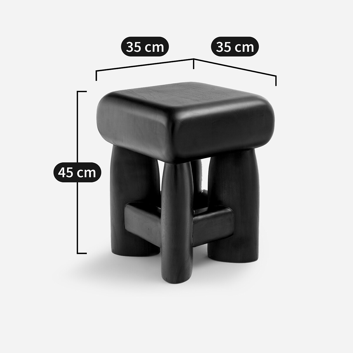 Beistelltisch Bisco, Teak massiv braun, AM.PM