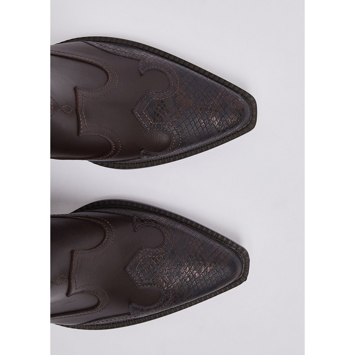 Bottines western avec imprimé python moka, LIU JO