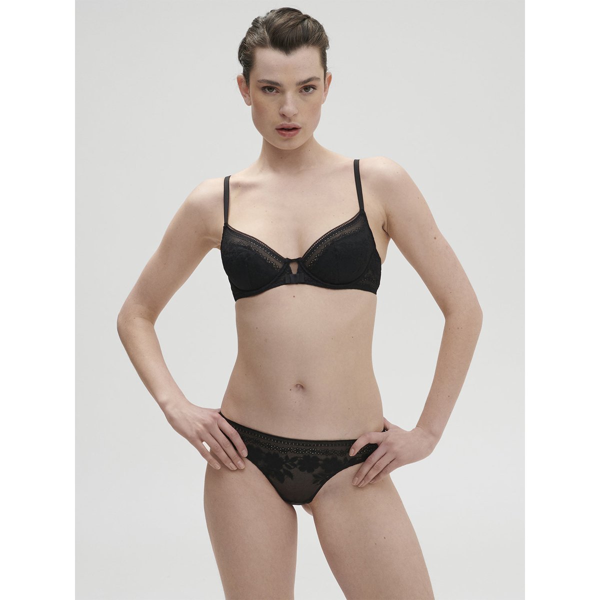 Soutien-gorge push-up, HÉLOÏSE noir, SIMONE PERELE