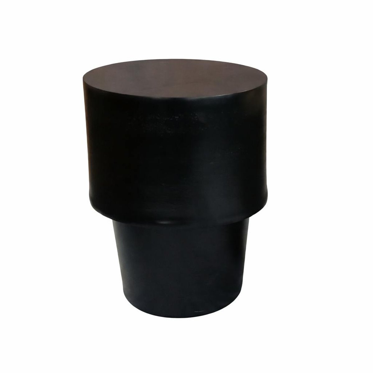 Table d'appoint noire design tambour KANO noir, PIER IMPORT
