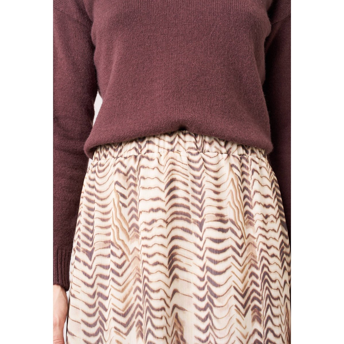 Jupe longue femme PRISCIA cream, DEELUXE