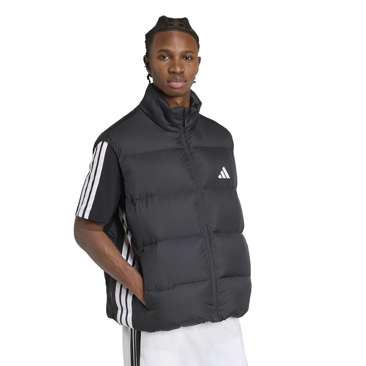Doudoune sans manches, loose fit, ESSENTIALS CLIMAWARM noir, ADIDAS SPORTSWEAR