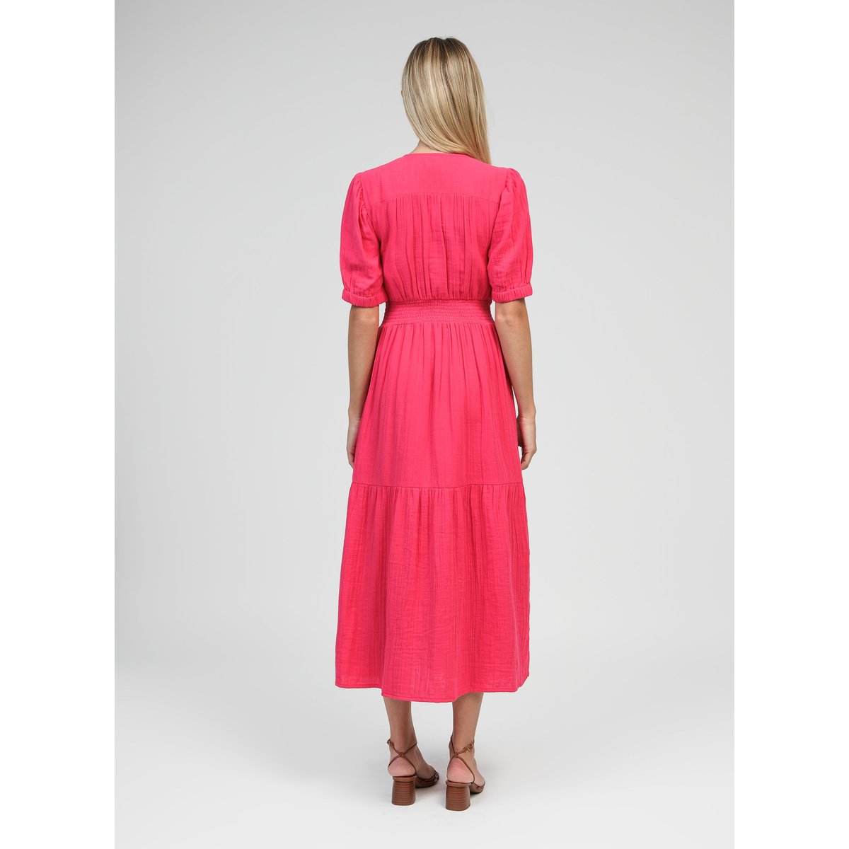 Robe Midi ODOUMILO framboise, AN'GE