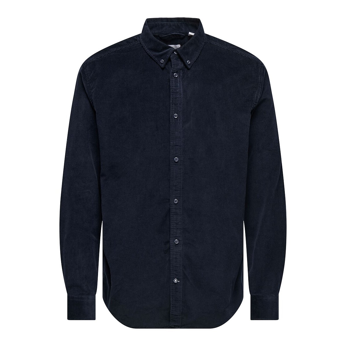 Hemd in geribd fluweel met lange mouwen zwart, ONLY & SONS