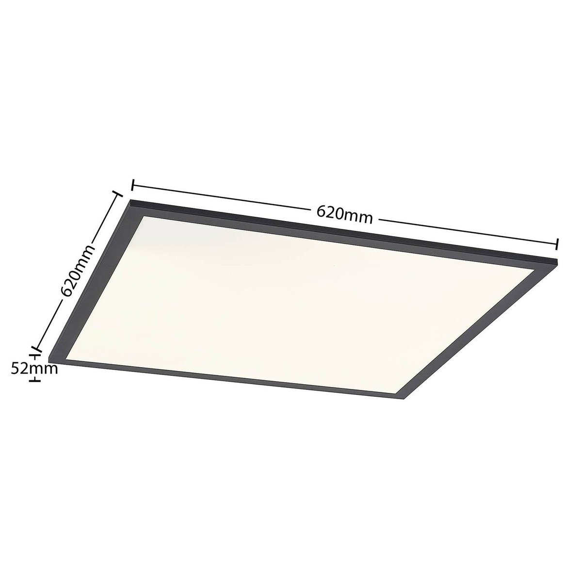 Panneau en aluminium moderneLED, Nelios noir, blanc, LINDBY