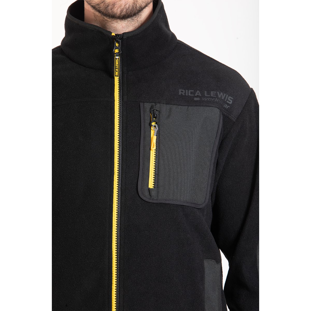 Veste polaire micro-aérée WAFT noir, RICA LEWIS