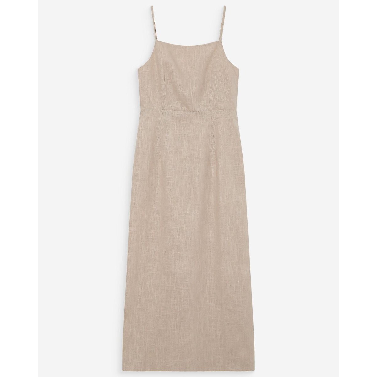 Abito lungo con spalline VERANYS beige, GRACE & MILA